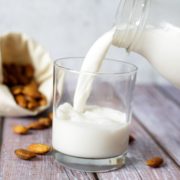 Homemade almond milk featured image