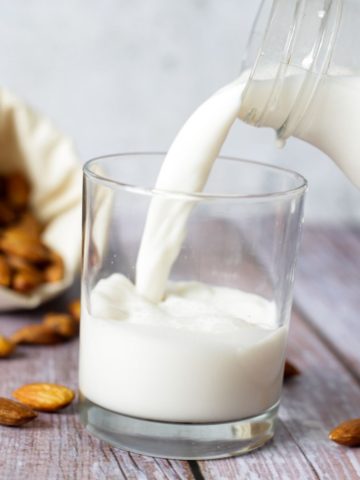 Homemade almond milk featured image