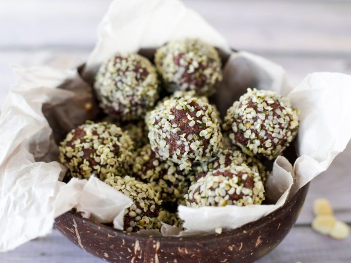 Chocolate Hazelnut Bliss Balls Donut follow the Crowd