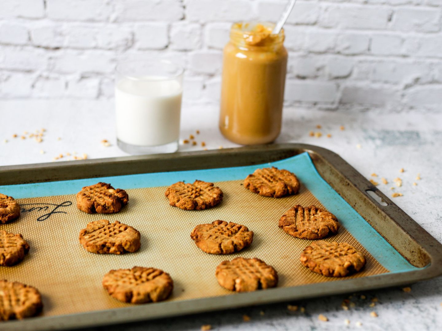 Almond Pulp Cookies on a tray