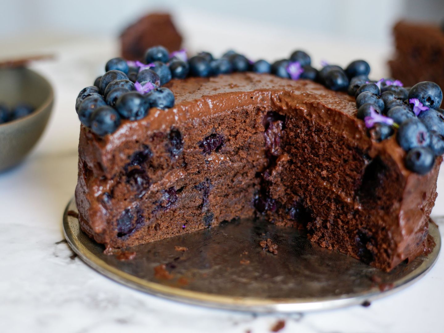 Chocolate Blueberry Cake