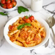 Vegan creamy tomato pasta Featured Image
