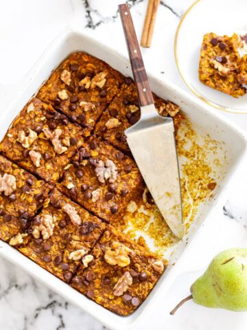 Vegan Pumpkin Baked Oats Featured Image