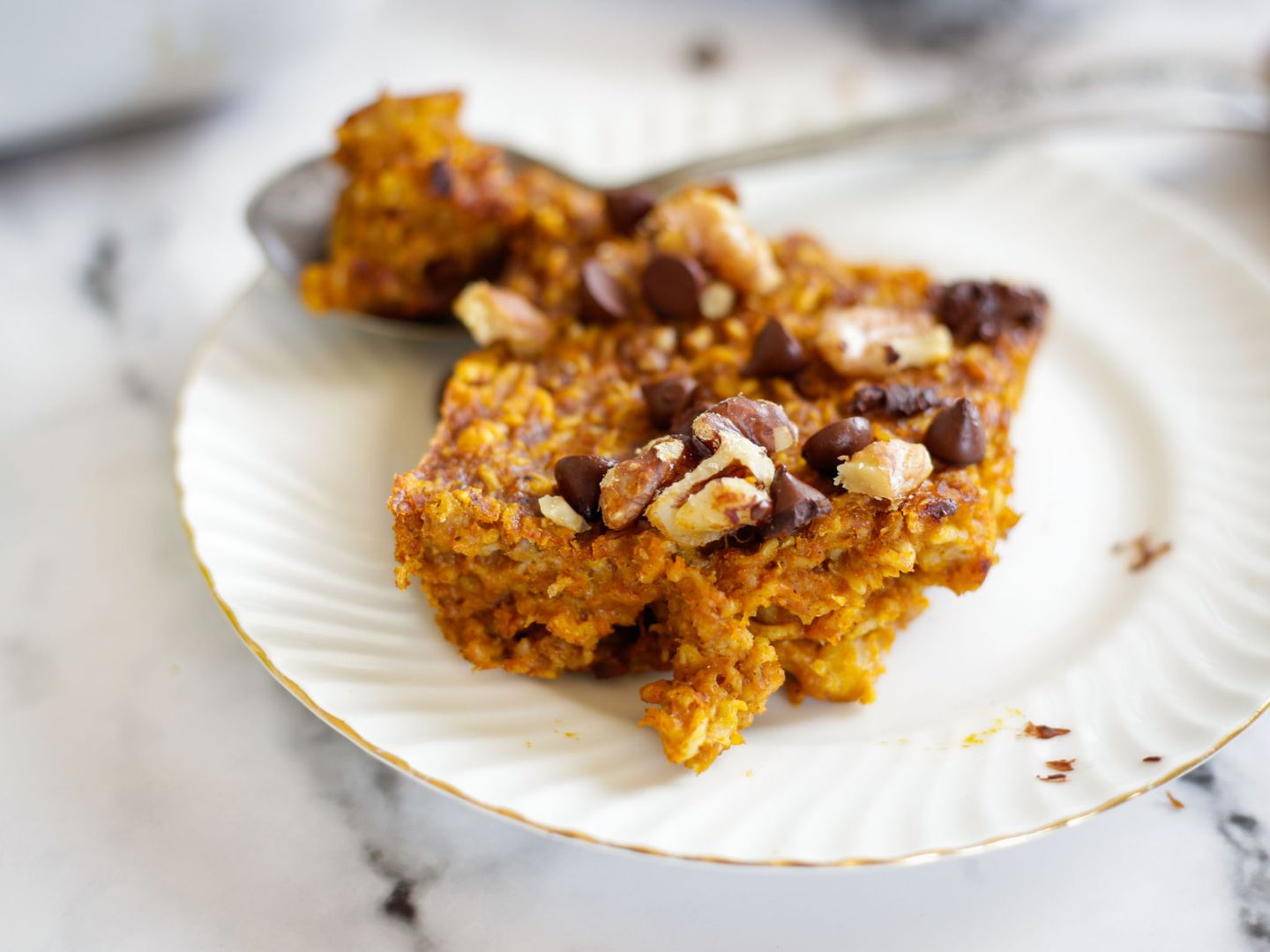 Baked Oatmeal on a plate