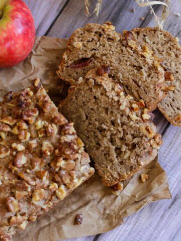 Healthy Apple Bread Featured Image